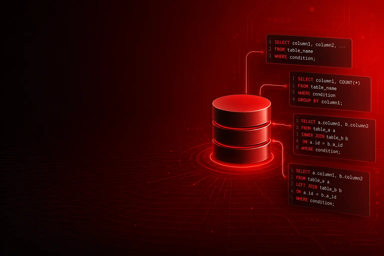 راهنمای کامل SQL در Oracle: Cheat Sheet کاربردی از SELECT تا JOIN